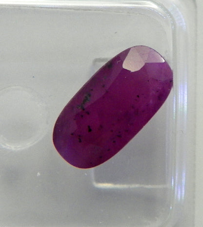 Natural Ruby 1.90 ct. Translucent, not Enhanced with Mixed Cut and ALGT Certificate