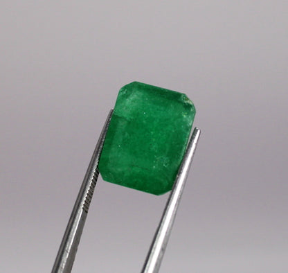 Emerald, Not Enhanced, Emerald Cut,  SI Clarity with Very Good Cut Grade