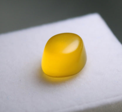 Natural Yellow Agate, a Holy Stone, Translucent, not Enhanced with Quality AA+