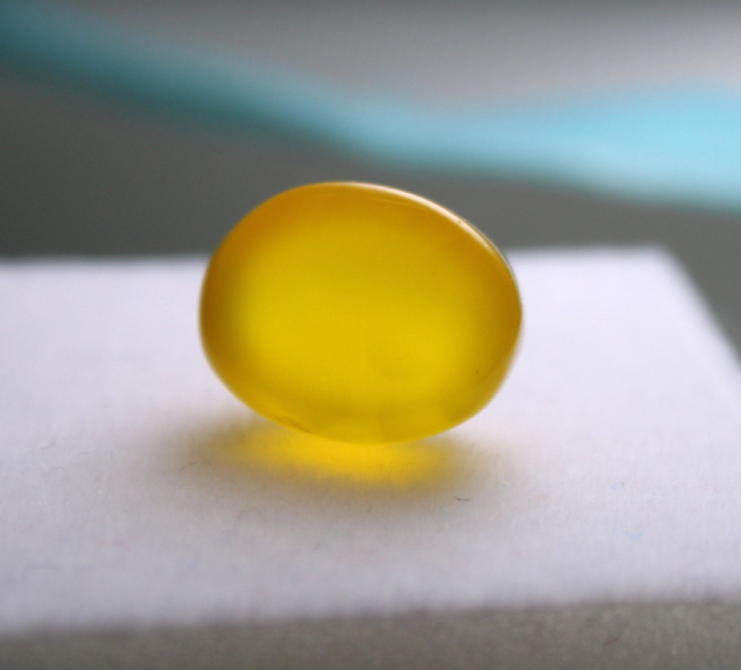 Natural Yellow Agate, a Holy Stone, Translucent, not Enhanced with Quality AA+