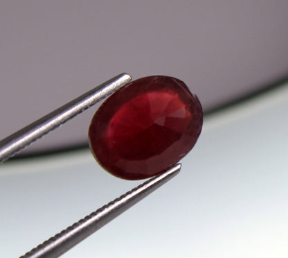 Natural Mozambique Ruby 2.01 ct. VS1, Enhanced with Excellent Cut Grade