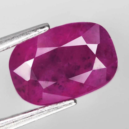 Pinkish Purple Sapphire 2.10 ct. Not Enhanced with Excellent Cut Grade and Certificate