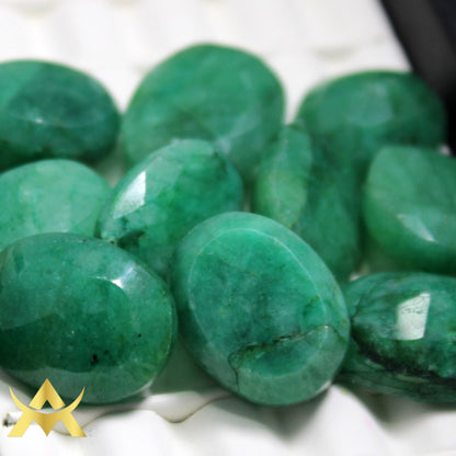 Loose Natural Emerald 10 PCs, Opaque Clarity, perfect for Rings and Pendats