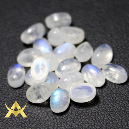 Natural Moonstone Lot 21 PCs, SI Clarity and Cabochon Cut for your Juwellery Art