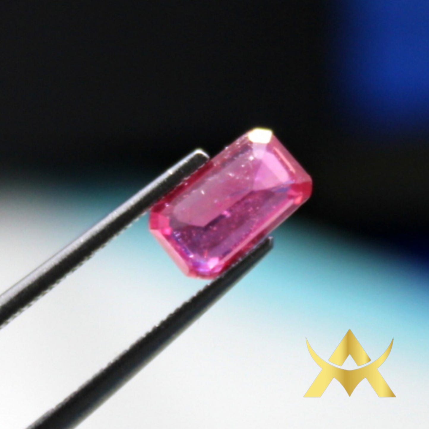 Natural Ruby Emerald Cut, Transparent, SI1, Enhaced, perfect for Ring or Pendant