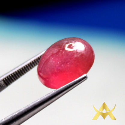 Natural Cabochon 9.20 ct. Ruby with SI2 Clarity and Transparent for the Juwellery Products