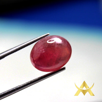 Natural Cabochon 9.20 ct. Ruby with SI2 Clarity and Transparent for the Juwellery Products