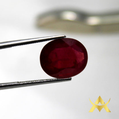 Natural Ruby 6.30 ct. Oval facetted, SI Clarity, perfect for Ring, Pendant or other Juwellery