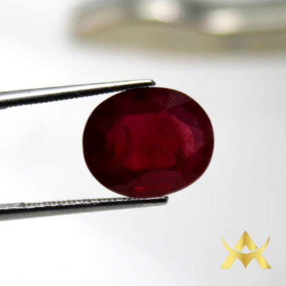 Natural Ruby 6.30 ct. Oval facetted, SI Clarity, perfect for Ring, Pendant or other Juwellery