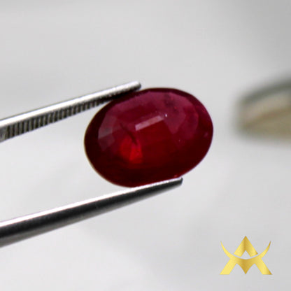 Natural Ruby 6.30 ct. Oval facetted, SI Clarity, perfect for Ring, Pendant or other Juwellery