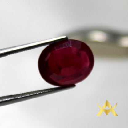 Natural Ruby 6.30 ct. Oval facetted, SI Clarity, perfect for Ring, Pendant or other Juwellery