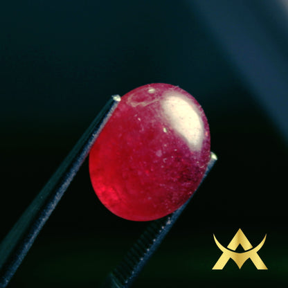 Natural 8.75 ct. Cabochon Ruby with Transparency Transparent and perfect for Ringe or Pendant