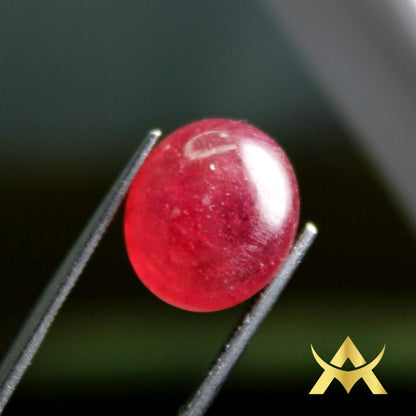 Natural 8.75 ct. Cabochon Ruby with Transparency Transparent and perfect for Ringe or Pendant