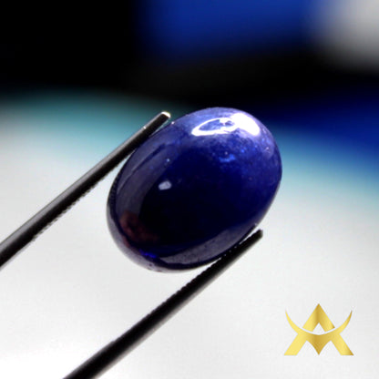 Natural Sapphire 13.82 ct. Translucent and enhanced, a big stone for collection or Juwellery