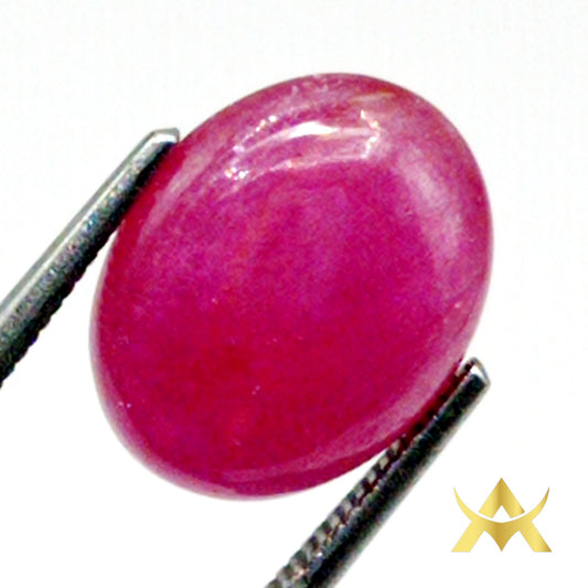 Cabochon Ruby, Transparent, Enhanced with SI1 Clarity