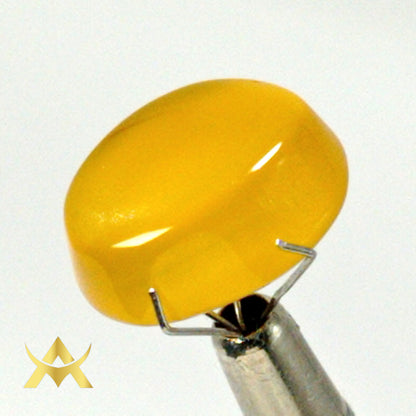 Yellow Agate Not Enhanced, Opaque Clarity with Excellent Cut Grade