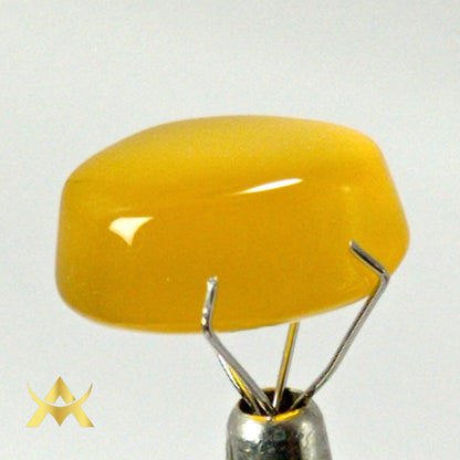 Yellow Agate Not Enhanced, Opaque Clarity with Excellent Cut Grade