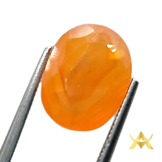 Carnelian 3.99 ct. Semi Translucent, Not Enhanced and Cut grade Very good