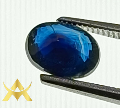 Natural Sapphire 1.21 ct. Transparent, heated, Cut Grade Excellent