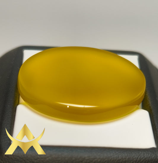 Natural Yellow Agate 41.29 ct. Not Enhanced, Translucent, SI1 Clarity