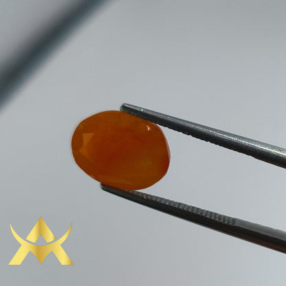 Carnelian 2.83 ct. Not Enhanced, Translucent, SI Clarity, perfect for Ring, Earing and Pendant