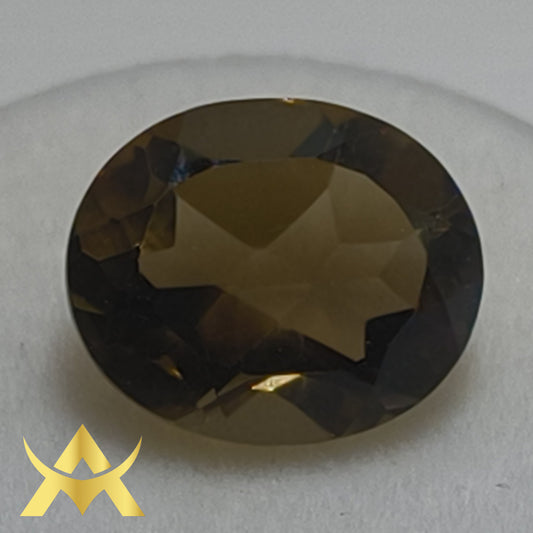 Smoky Topaz 4.44 ct. Not Enhanced, IF Clarity, Eye Clean and Oval facetted