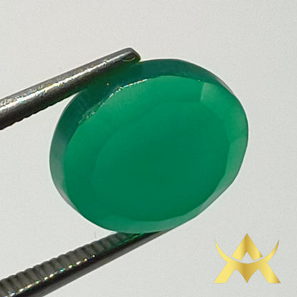 Green Onyx 4.49 ct. Not Enhanced, SI Clarity with Very Good Cut Grade, perfect for Ring and Pendant