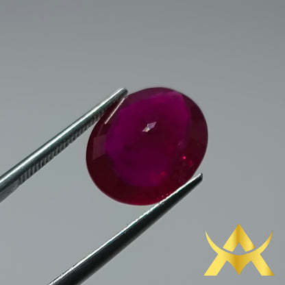 Natural Ruby 6.53 ct. VS1, just heated und Transparent