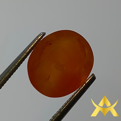 Carnelian 3.24 ct. Translucent, Not Enhanced with SI2 Clarity and Excellent Cut Grade