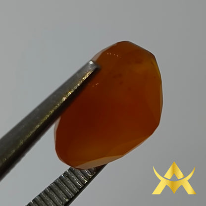 Carnelian 3.24 ct. Translucent, Not Enhanced with SI2 Clarity and Excellent Cut Grade