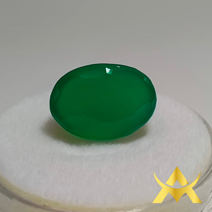 Green Onyx from United State, Not Enhanced with SI2 Clarity and Translucent Transparency