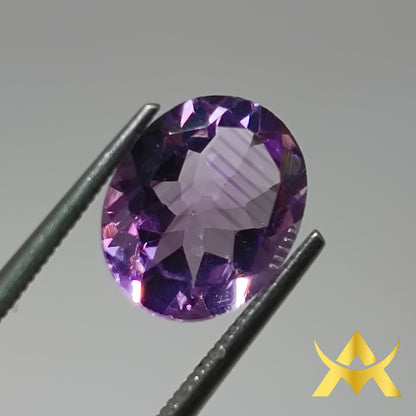 Natural Amethyst 3.01 ct. Not Enhanced, Transparent with IF Clarity