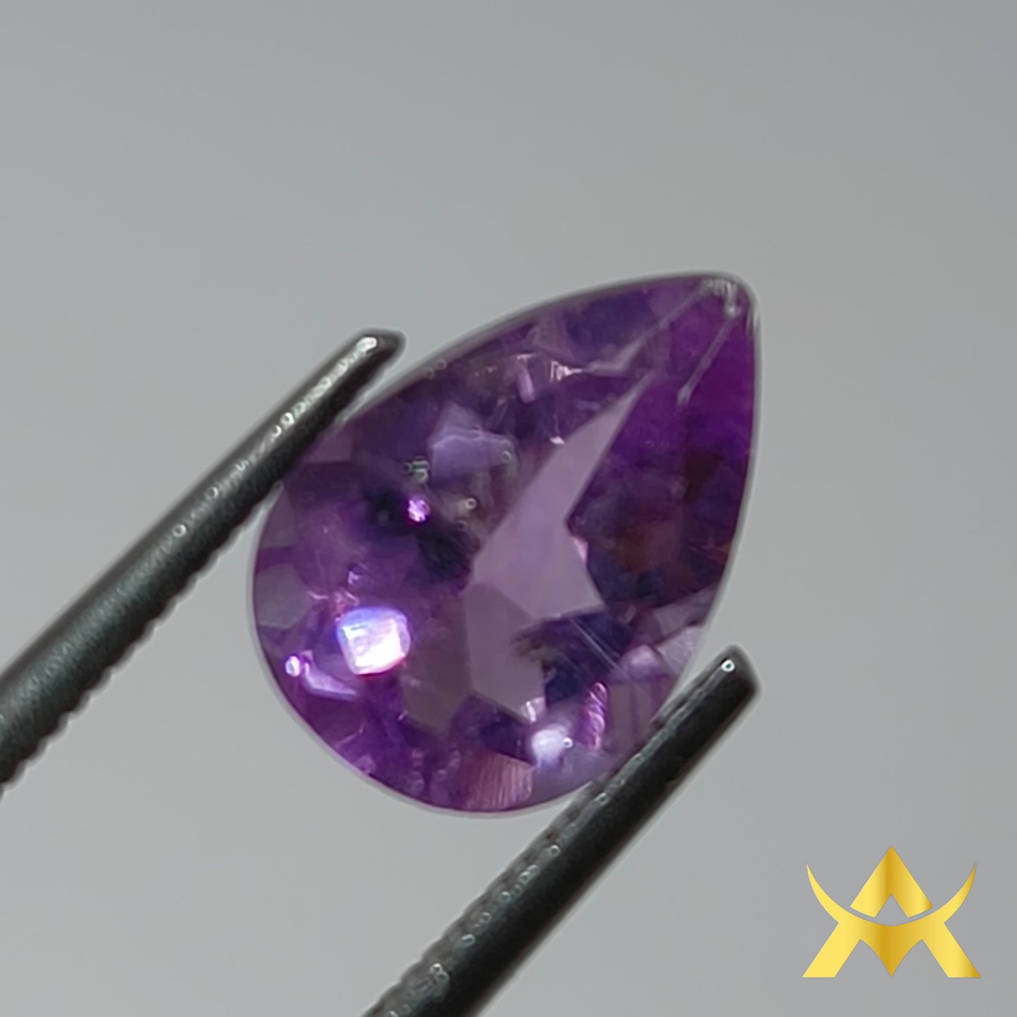 Amethyst 1.85 ct. IF Clarity and Transparent, Not Enhanced with Excellent Cut Grad