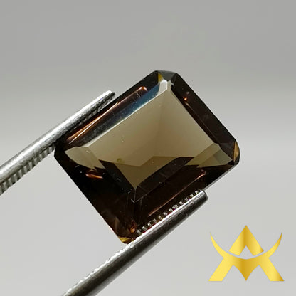 Smoky Topaz 5.10 ct. Transparent Transparency and IF Clarity, Not enhanced with very Good Quality