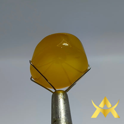 Yellow Agate 24.93 ct. Not Enhanced, Polished with SI1 Clarity and very Good Quality