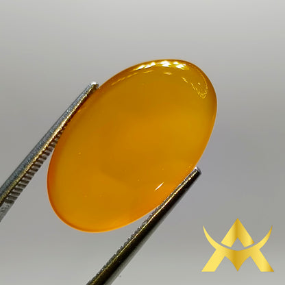 Yellow Agate 9.20 ct. Translucent, Not Enhanced with SI1 Clarity and very good Quality