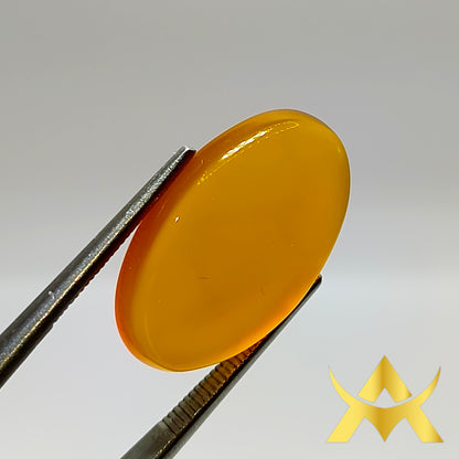 Yellow Agate 9.20 ct. Translucent, Not Enhanced with SI1 Clarity and very good Quality