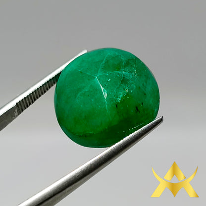 Brazil Emerald 14.01 ct. Not enhanced with Opaque Clarity and Very Good Cut Grade