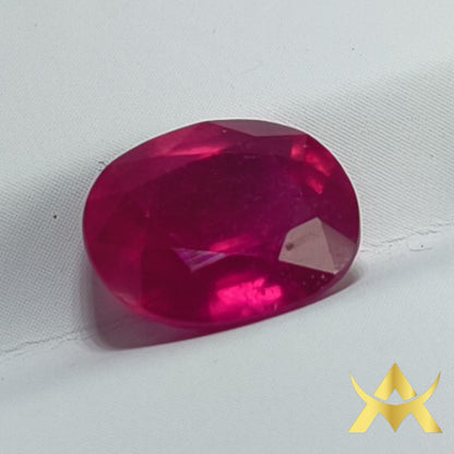 Natural Ruby 5.36 ct. VVS1 Clarity, Transparent, Enhanced with Very Good Quality