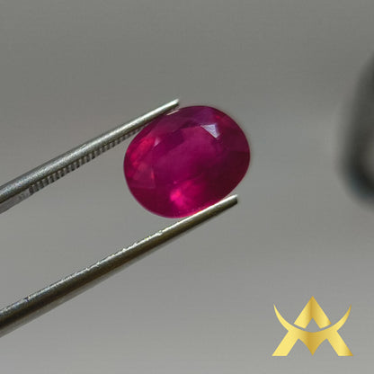 Natural Ruby 5.36 ct. VVS1 Clarity, Transparent, Enhanced with Very Good Quality