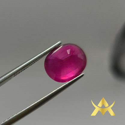 Natural Ruby 5.36 ct. VVS1 Clarity, Transparent, Enhanced with Very Good Quality