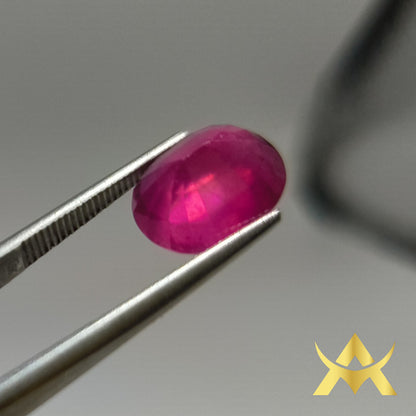 Natural Ruby 5.36 ct. VVS1 Clarity, Transparent, Enhanced with Very Good Quality