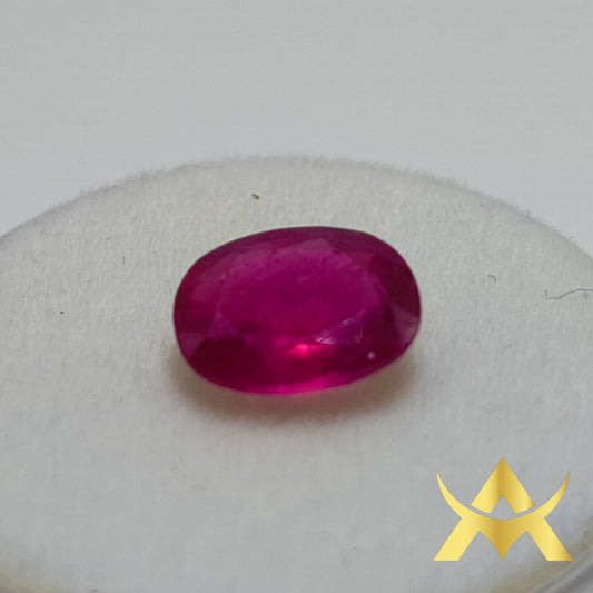 Natural Ruby 2.03 ct. Transparent with VVS1 Clarity, heated with Excellent Cut Grade