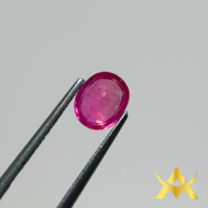 Ruby 1.36 ct. Transparent with Excellent Cut Grade and VVS1 Clarity