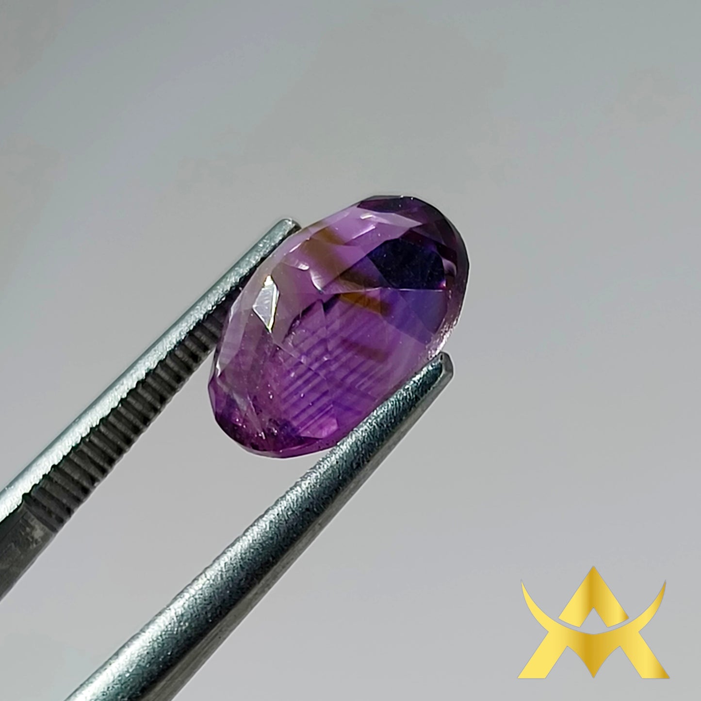 Amethyst with 3.29 ct. Weight and IF Clarity, Not Enhanced With Transparent Transparency