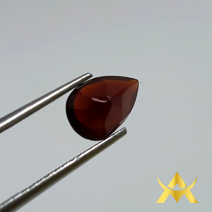 Natural Garnet 2.25 ct. Pear Cut, IF Clarity with Excellent Cut Grade