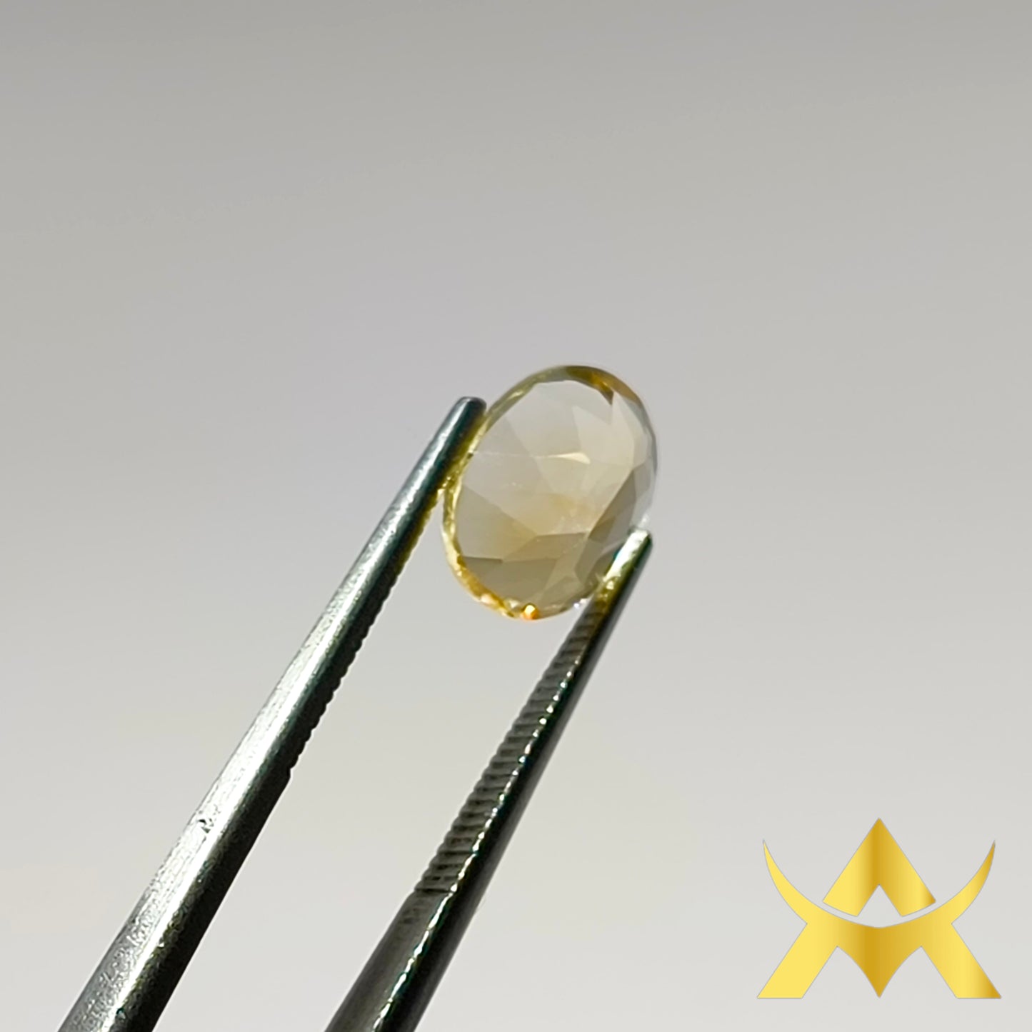 Yellow Quartz 1.78 ct. Not Enhanced, Oval facetted with IF Clarity and Transparent Transparency