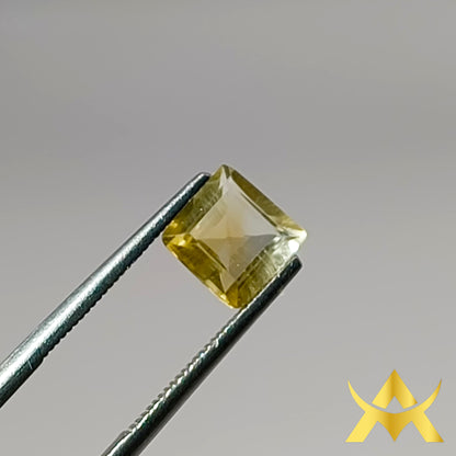 Yellow Quartz 1.11 ct. Transparent with IF Clarity and Eye Clean, Not Enhanced