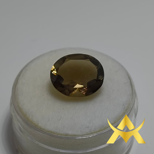 Smoky Topaz 4.02 ct. Transparent and not enhanced with IF Clarity and Excellent Cut Grade