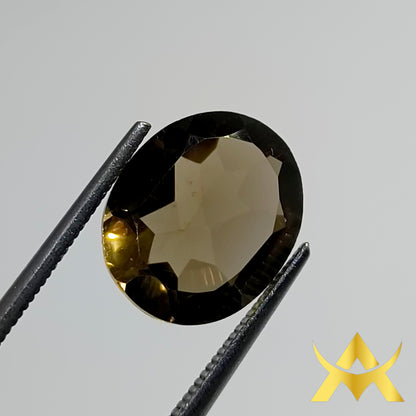 Smoky Topaz 4.02 ct. Transparent and not enhanced with IF Clarity and Excellent Cut Grade